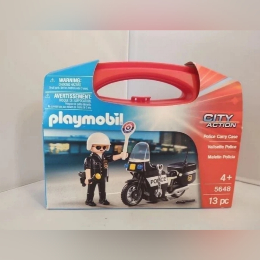 Playmobil City Action 5648 Police Carry Case NWT
